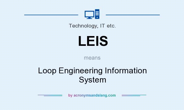 What does LEIS mean? It stands for Loop Engineering Information System