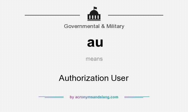 What does au mean? It stands for Authorization User