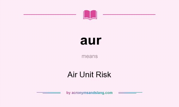 What does aur mean? It stands for Air Unit Risk