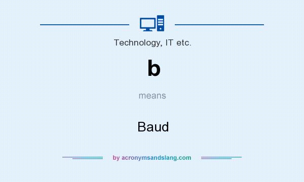 What does b mean? It stands for Baud