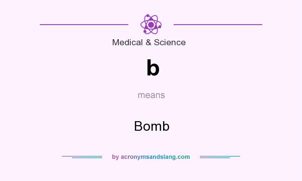 What does b mean? It stands for Bomb
