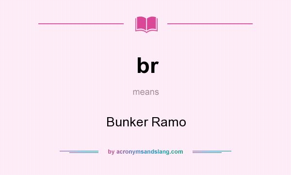 What does br mean? It stands for Bunker Ramo