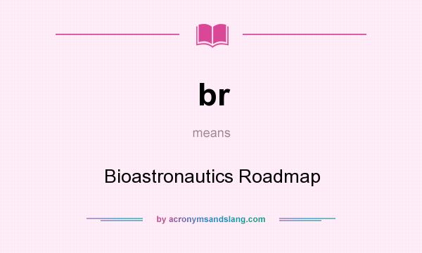 What does br mean? It stands for Bioastronautics Roadmap