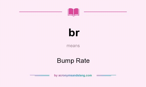 What does br mean? It stands for Bump Rate