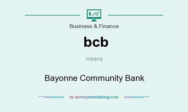 What does bcb mean? It stands for Bayonne Community Bank