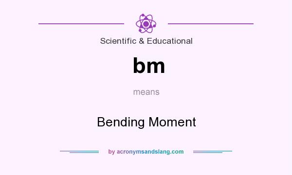 What does bm mean? It stands for Bending Moment