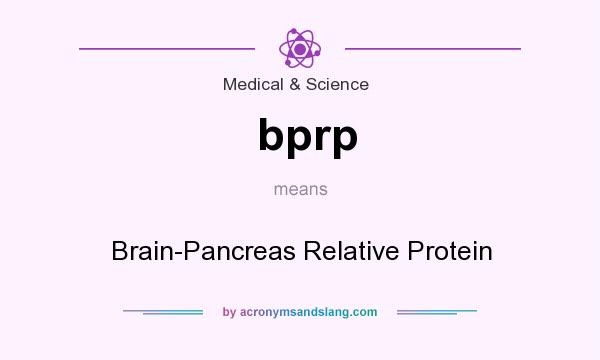 What does bprp mean? It stands for Brain-Pancreas Relative Protein
