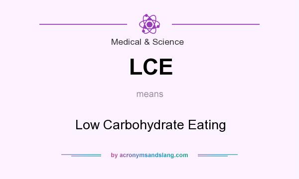What does LCE mean? It stands for Low Carbohydrate Eating