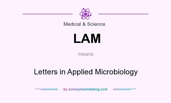 What does LAM mean? It stands for Letters in Applied Microbiology