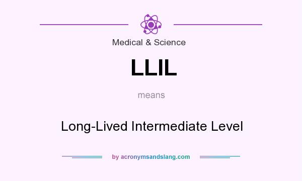 What does LLIL mean? It stands for Long-Lived Intermediate Level