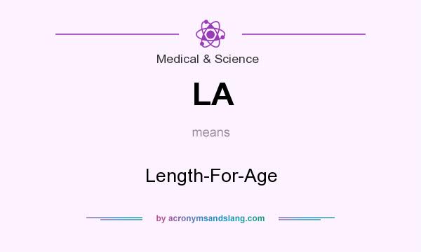 What does LA mean? It stands for Length-For-Age