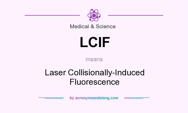 What does LCIF mean? It stands for Laser Collisionally-Induced Fluorescence