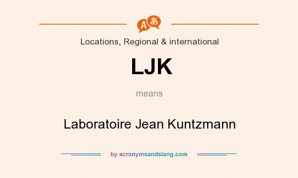 What does LJK mean? It stands for Laboratoire Jean Kuntzmann