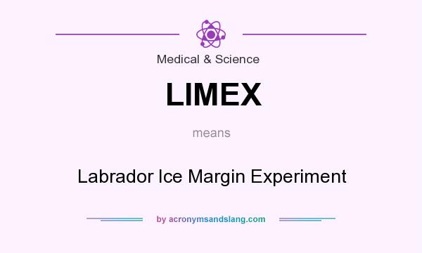What does LIMEX mean? It stands for Labrador Ice Margin Experiment