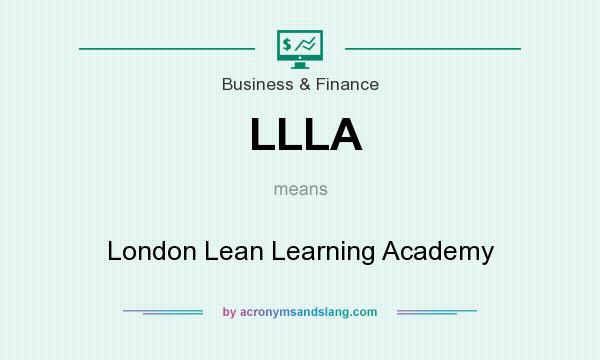 What does LLLA mean? It stands for London Lean Learning Academy