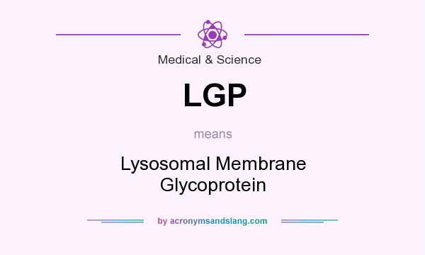 What does LGP mean? It stands for Lysosomal Membrane Glycoprotein