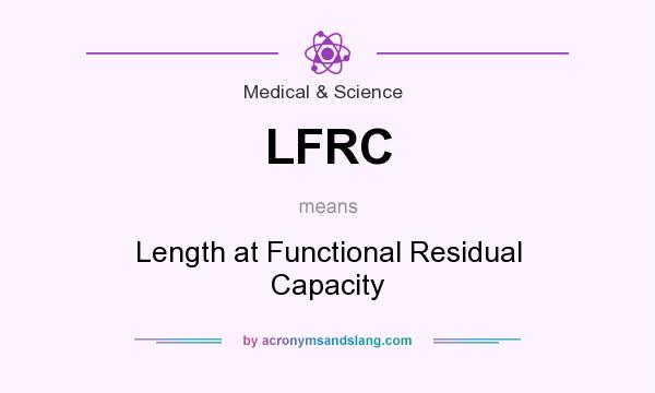 What does LFRC mean? It stands for Length at Functional Residual Capacity