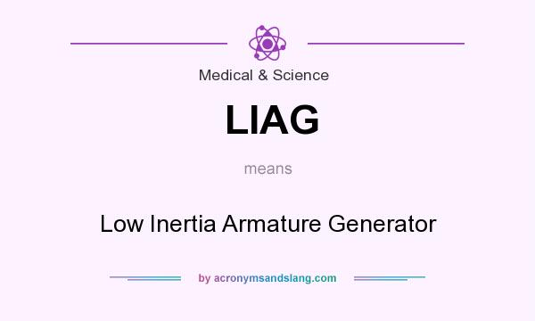 What does LIAG mean? It stands for Low Inertia Armature Generator