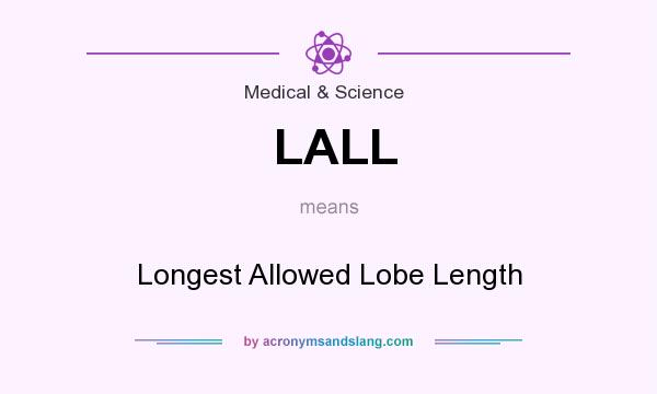 What does LALL mean? It stands for Longest Allowed Lobe Length