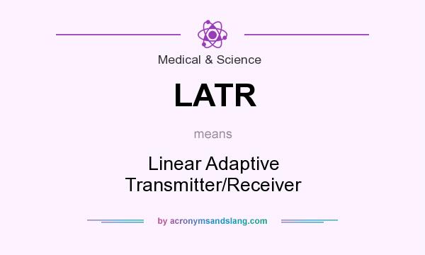 What does LATR mean? It stands for Linear Adaptive Transmitter/Receiver