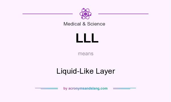 What does LLL mean? It stands for Liquid-Like Layer