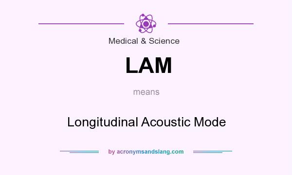 What does LAM mean? It stands for Longitudinal Acoustic Mode