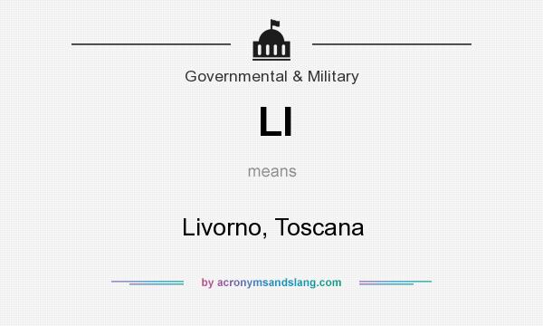 What does LI mean? It stands for Livorno, Toscana