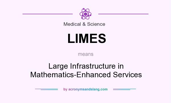 What does LIMES mean? It stands for Large Infrastructure in Mathematics-Enhanced Services