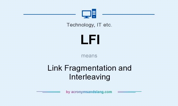 What does LFI mean? It stands for Link Fragmentation and Interleaving