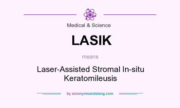 What does LASIK mean? It stands for Laser-Assisted Stromal In-situ Keratomileusis