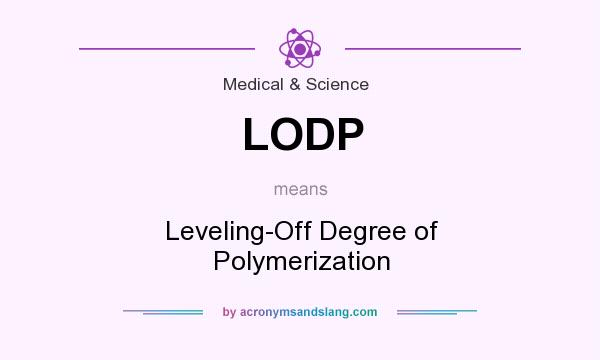 What does LODP mean? It stands for Leveling-Off Degree of Polymerization