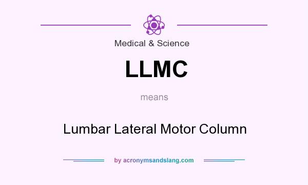 What does LLMC mean? It stands for Lumbar Lateral Motor Column