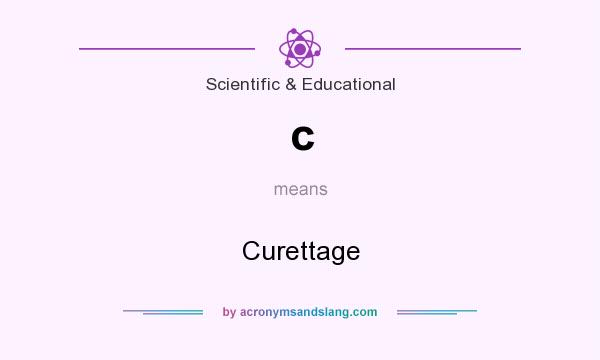 What does c mean? It stands for Curettage