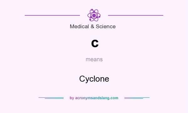 What does c mean? It stands for Cyclone