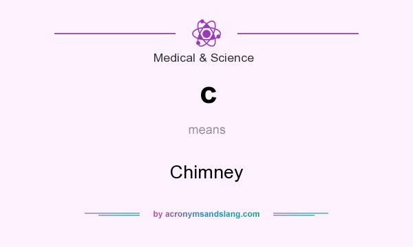 What does c mean? It stands for Chimney