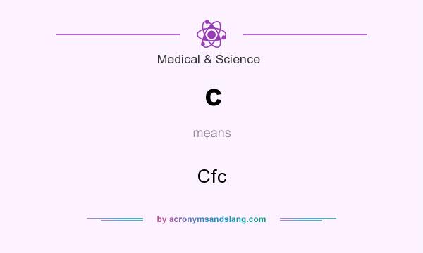 What does c mean? It stands for Cfc