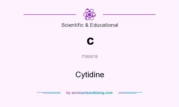 What does c mean? It stands for Cytidine