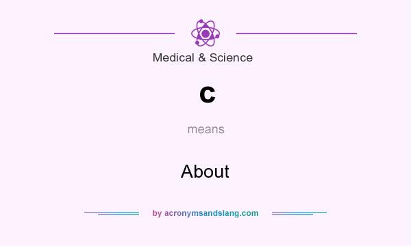 What does c mean? It stands for About