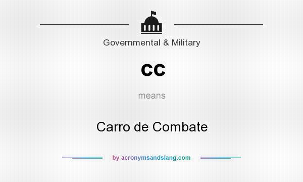 What does cc mean? It stands for Carro de Combate