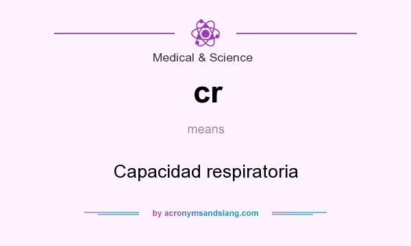 What does cr mean? It stands for Capacidad respiratoria