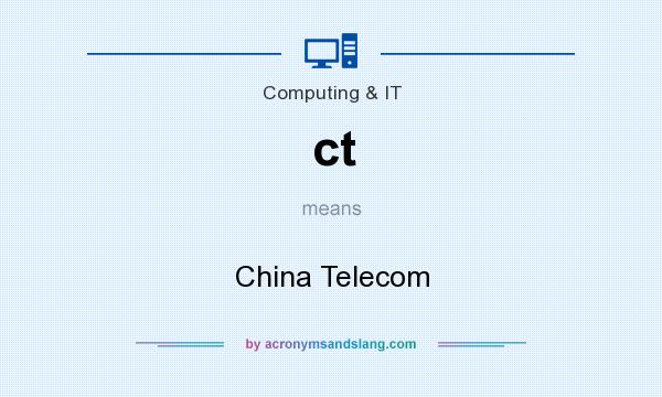 What does ct mean? It stands for China Telecom