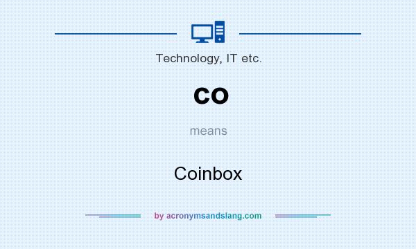 What does co mean? It stands for Coinbox