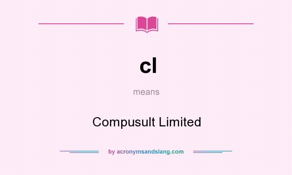 What does cl mean? It stands for Compusult Limited
