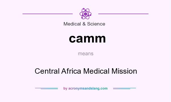 What does camm mean? It stands for Central Africa Medical Mission