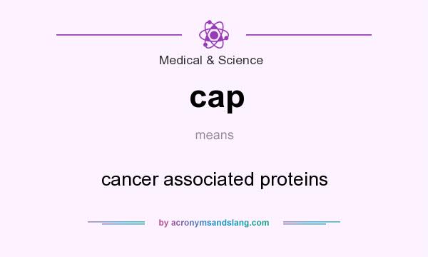 What does cap mean? It stands for cancer associated proteins