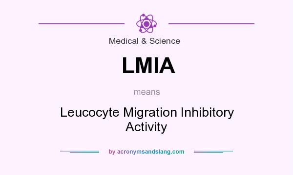 What does LMIA mean? It stands for Leucocyte Migration Inhibitory Activity