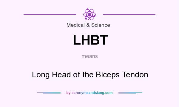 What does LHBT mean? It stands for Long Head of the Biceps Tendon