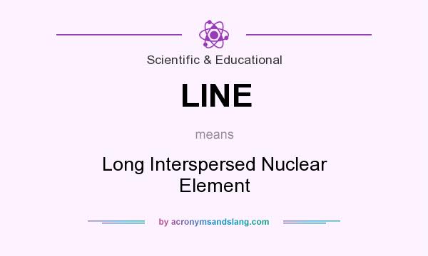 What does LINE mean? It stands for Long Interspersed Nuclear Element