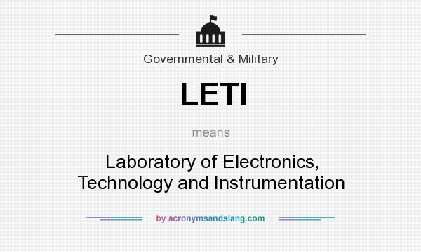 What does LETI mean? It stands for Laboratory of Electronics, Technology and Instrumentation