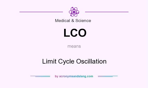 What does LCO mean? It stands for Limit Cycle Oscillation